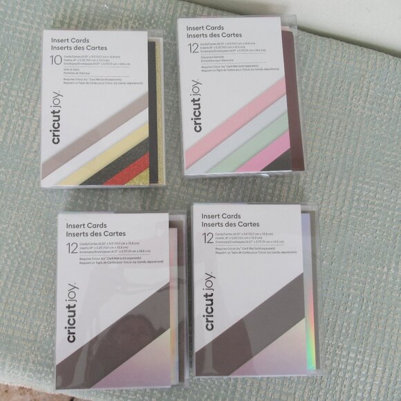 New Lot of 4 Cricut Joy Insert Cards Bundle of 4 Assorted, New in Package - Picture 1 of 7